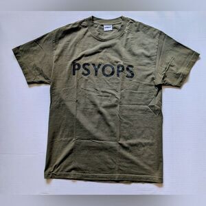 Utmost PSYOPS Green Tee | Gently used in great condition Size Large